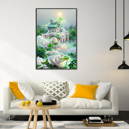 Flower Manor - Full Round Drill Diamond Painting 40*60CM