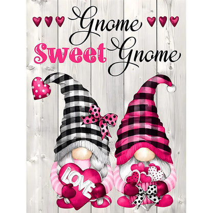 Valentine Gnome - Full Round Drill Diamond Painting 30*40CM