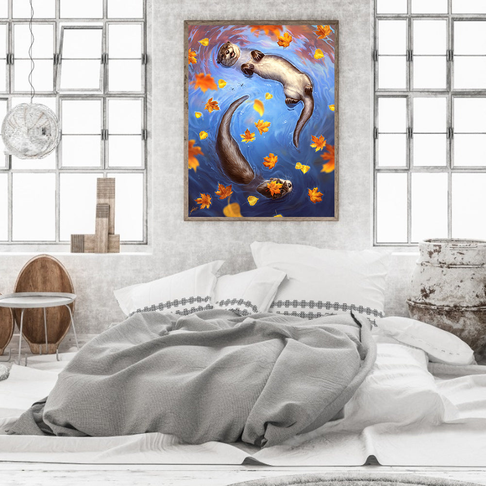 Water Lazy - Full Round Drill Diamond Painting 30*40CM