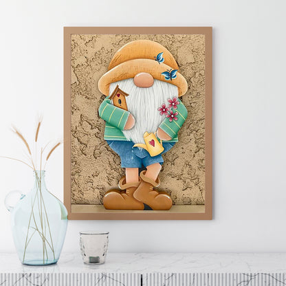 Gingerbread Man Gnome - Full Square Drill Diamond Painting 30*40CM