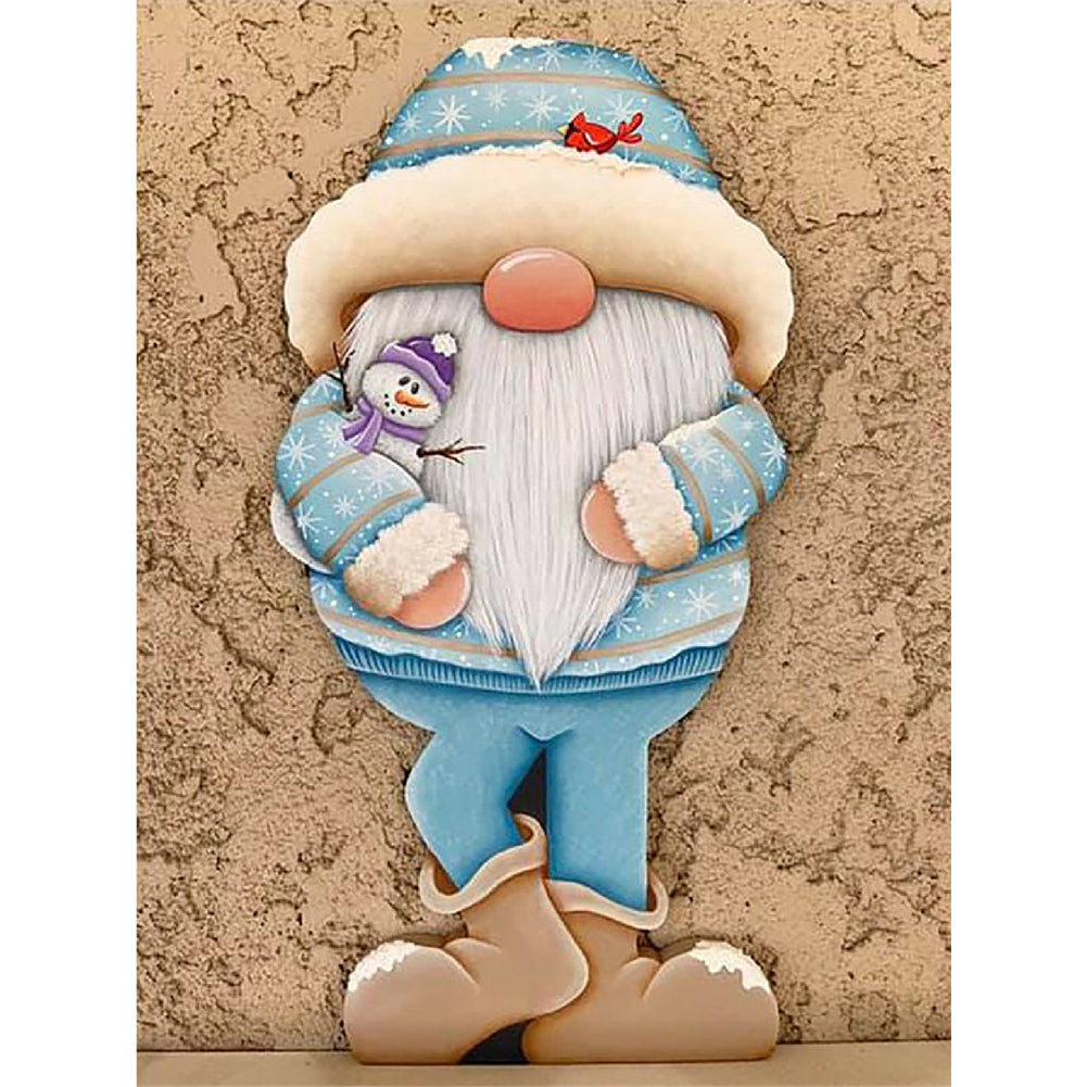 Gingerbread Man Gnome 30*40CM(Canvas) Full Square Drill Diamond Painting
