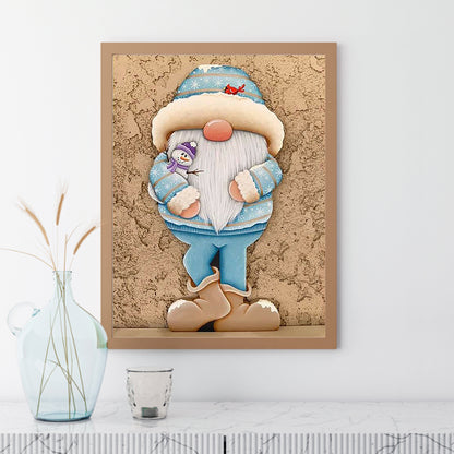 Gingerbread Man Gnome - Full Square Drill Diamond Painting 30*40CM