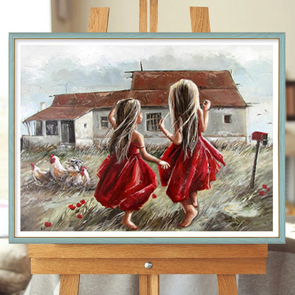Play Children - Full Round Drill Diamond Painting 40*30CM
