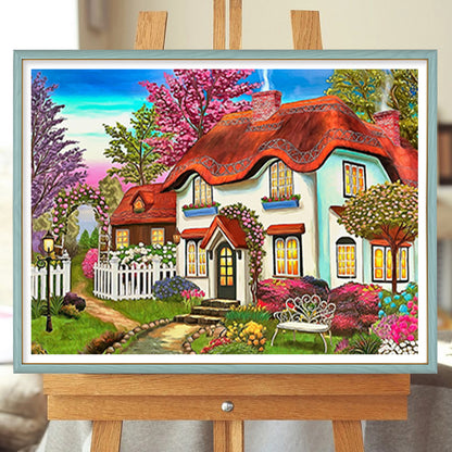 Houses - Full Round Drill Diamond Painting 50*40CM
