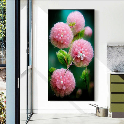 Water Drop Flowers - Full Round Drill Diamond Painting 40*70CM