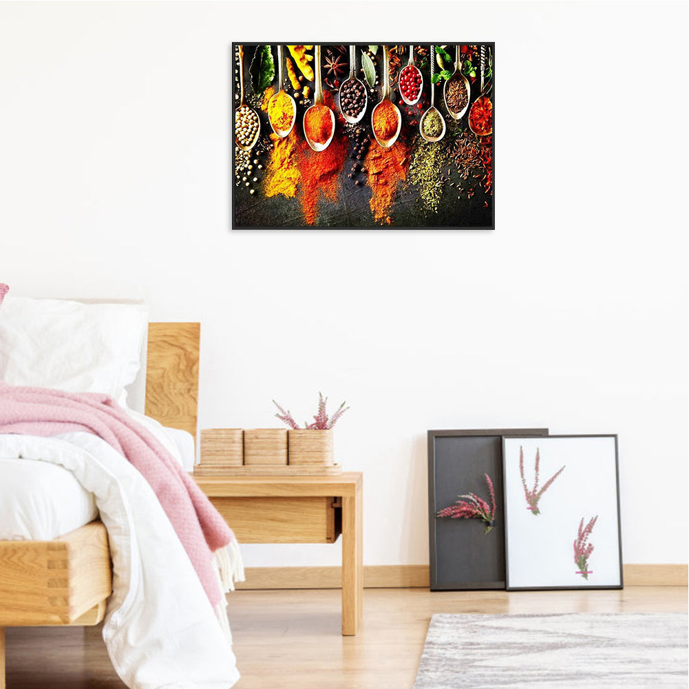 Colorful Seasoning - Full Round Drill Diamond Painting 50*40CM