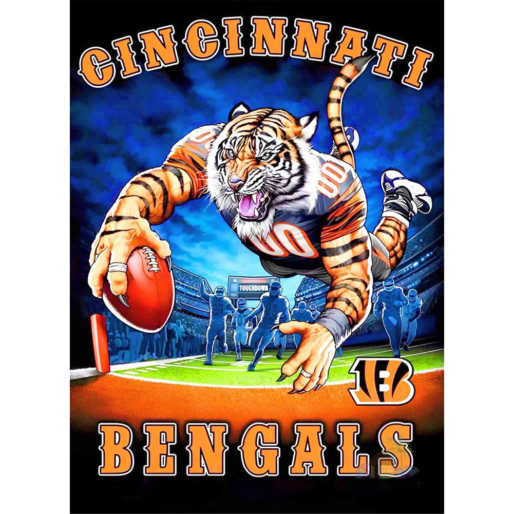 Cincinnati Bengals - Full Round Drill Diamond Painting 30*40CM