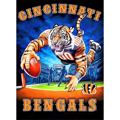 Cincinnati Bengals - Full Round Drill Diamond Painting 30*40CM