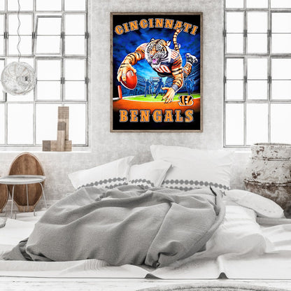 Cincinnati Bengals - Full Round Drill Diamond Painting 30*40CM