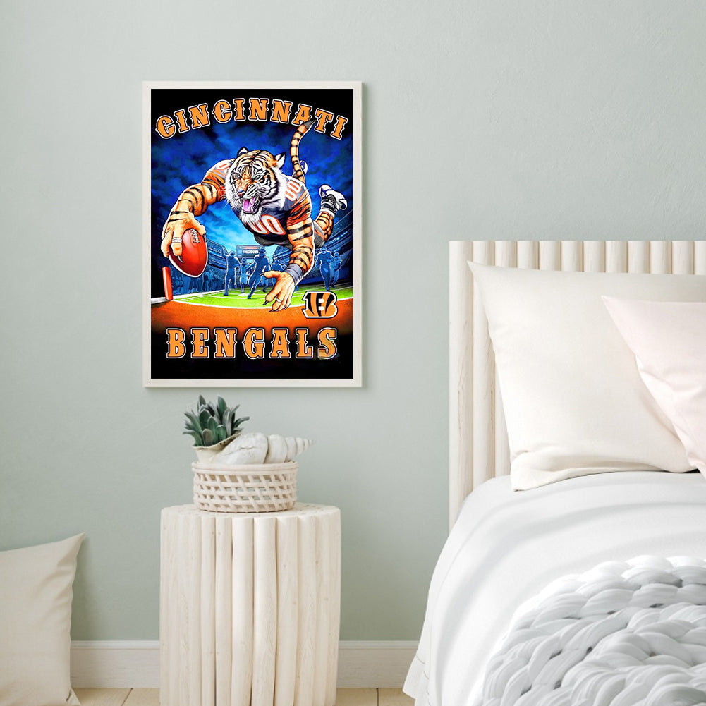 Cincinnati Bengals - Full Round Drill Diamond Painting 30*40CM