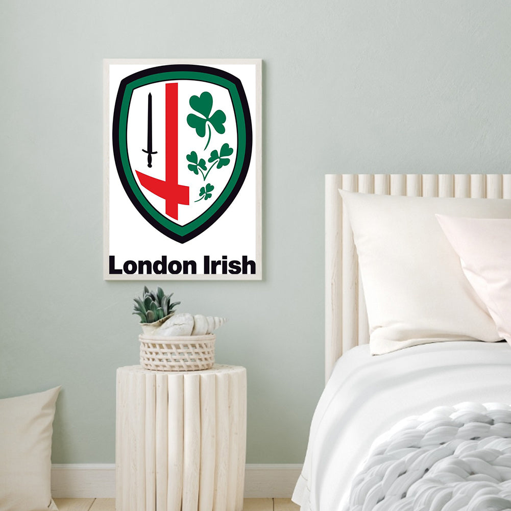 London Irish Rugby Club - Full Round Drill Diamond Painting 30*40CM
