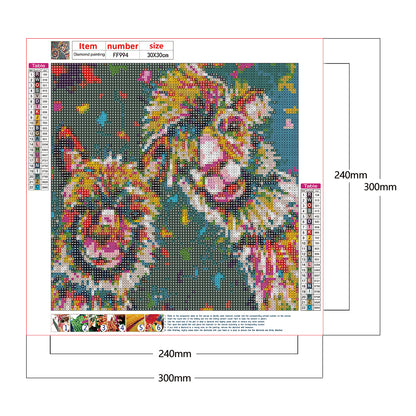 Alpaca 30*30CM(Canvas) Full Square Drill Diamond Painting