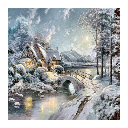 Snow House - Full Square Drill Diamond Painting 30*30CM