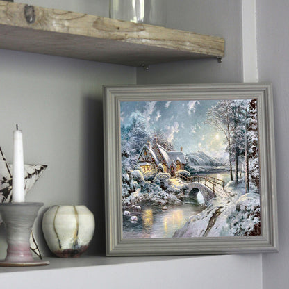 Snow House - Full Square Drill Diamond Painting 30*30CM