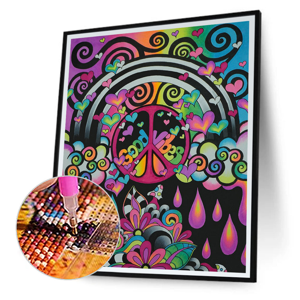 Cloud Raindrops - Full Round Drill Diamond Painting 30*40CM