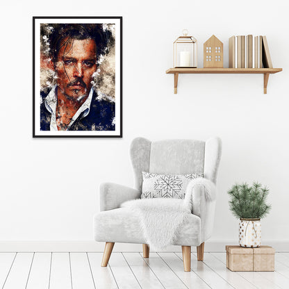 Johnny Depp Actor - Full Round Drill Diamond Painting 30*40CM