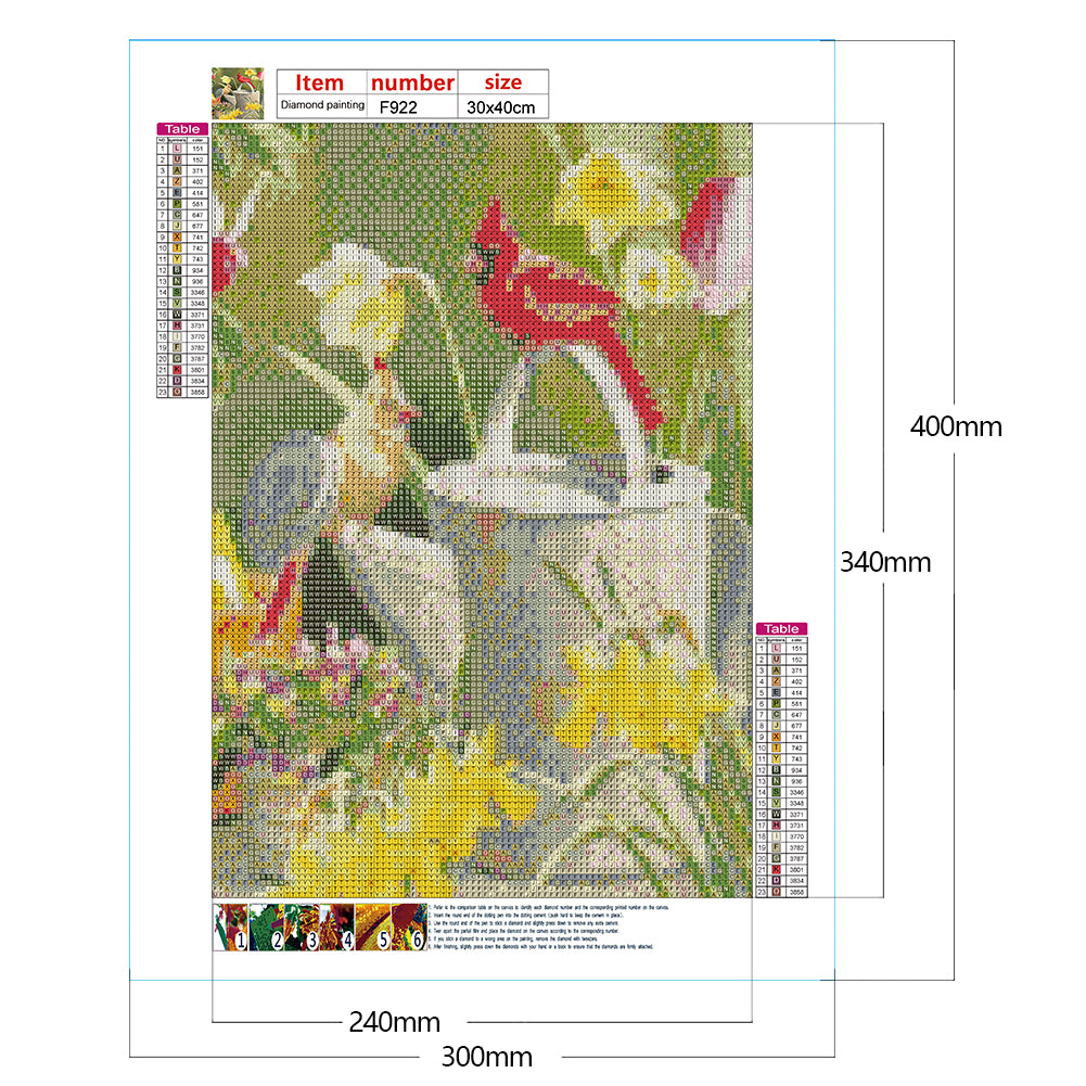 Outdoor Bird - Full Square Drill Diamond Painting 30*40CM