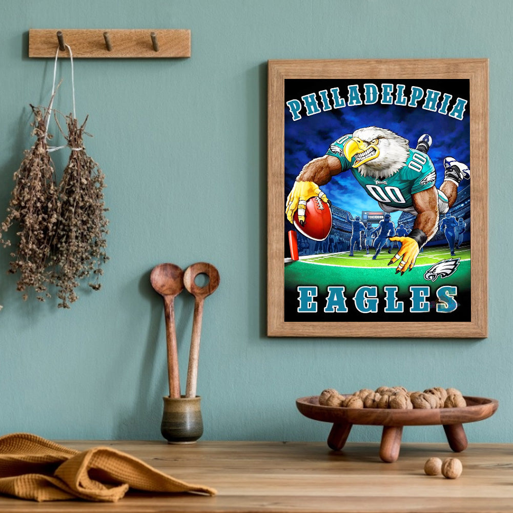 Philadelphia Eagles - Full Round Drill Diamond Painting 30*40CM