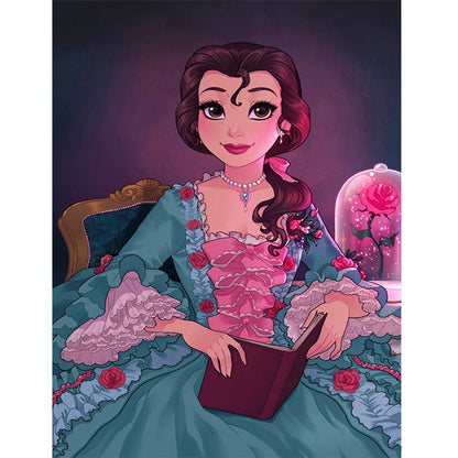 Princess Belle - Full Round Drill Diamond Painting 30*40CM