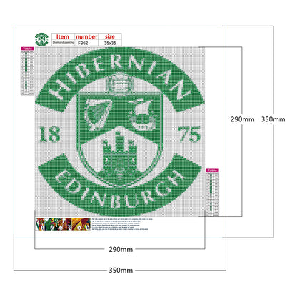 Hibernian - Full Square Drill Diamond Painting 35*35CM