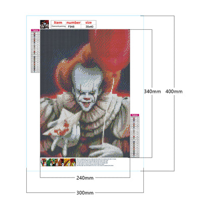 Clown - Full Square Drill Diamond Painting 30*40CM