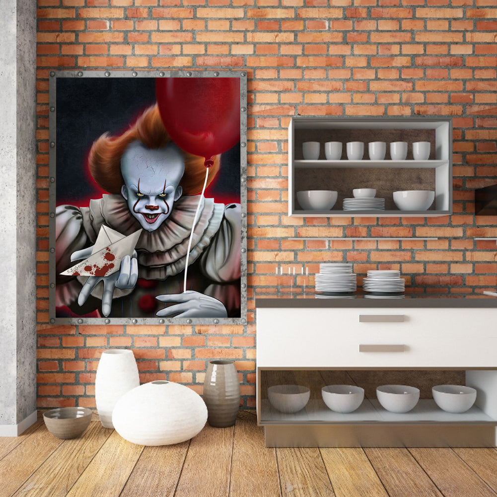 Clown Back - Full Square Drill Diamond Painting 30*40CM