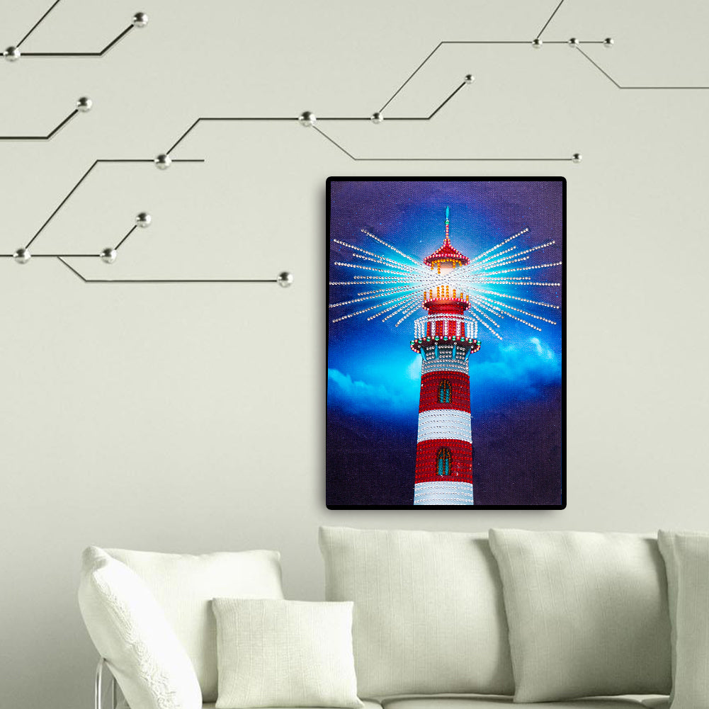 Lighthouse - Special Shaped Drill Diamond Painting 30*40CM