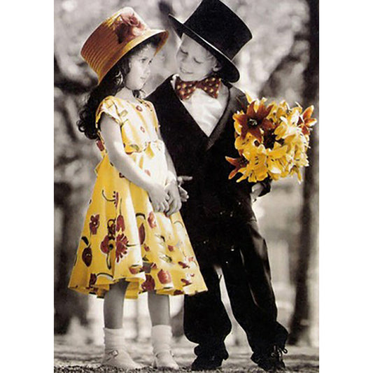 Dress Children - Full Round Drill Diamond Painting 40*50CM