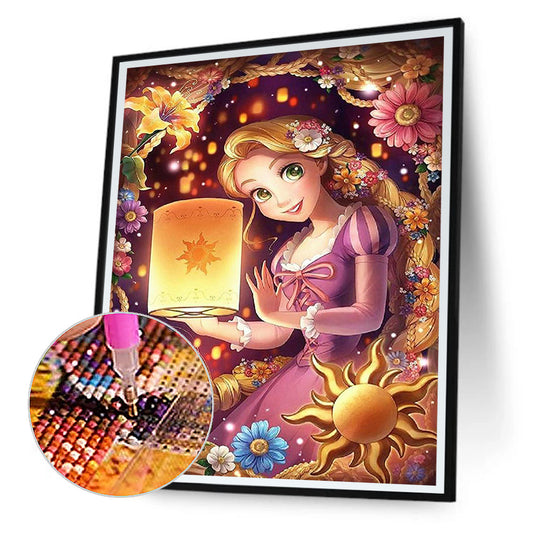 Disney Rapunzel - Full Round Drill Diamond Painting 40*50CM