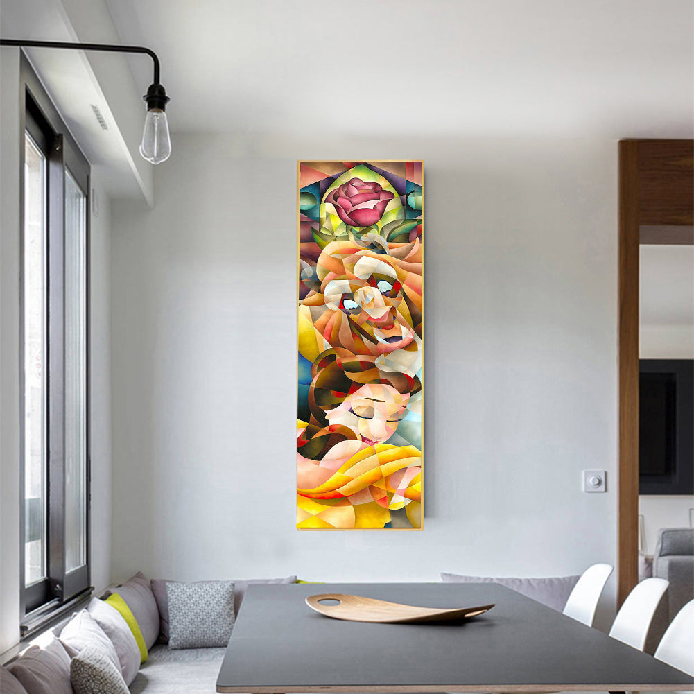 Beauty And The Beast - Full Square Drill Diamond Painting 30*70CM