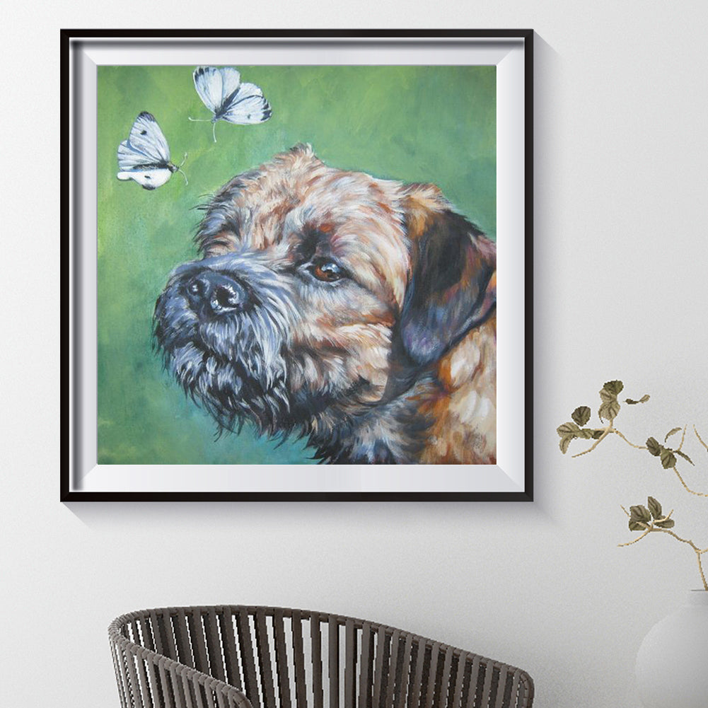 Puppy - Full Round Drill Diamond Painting 30*30CM