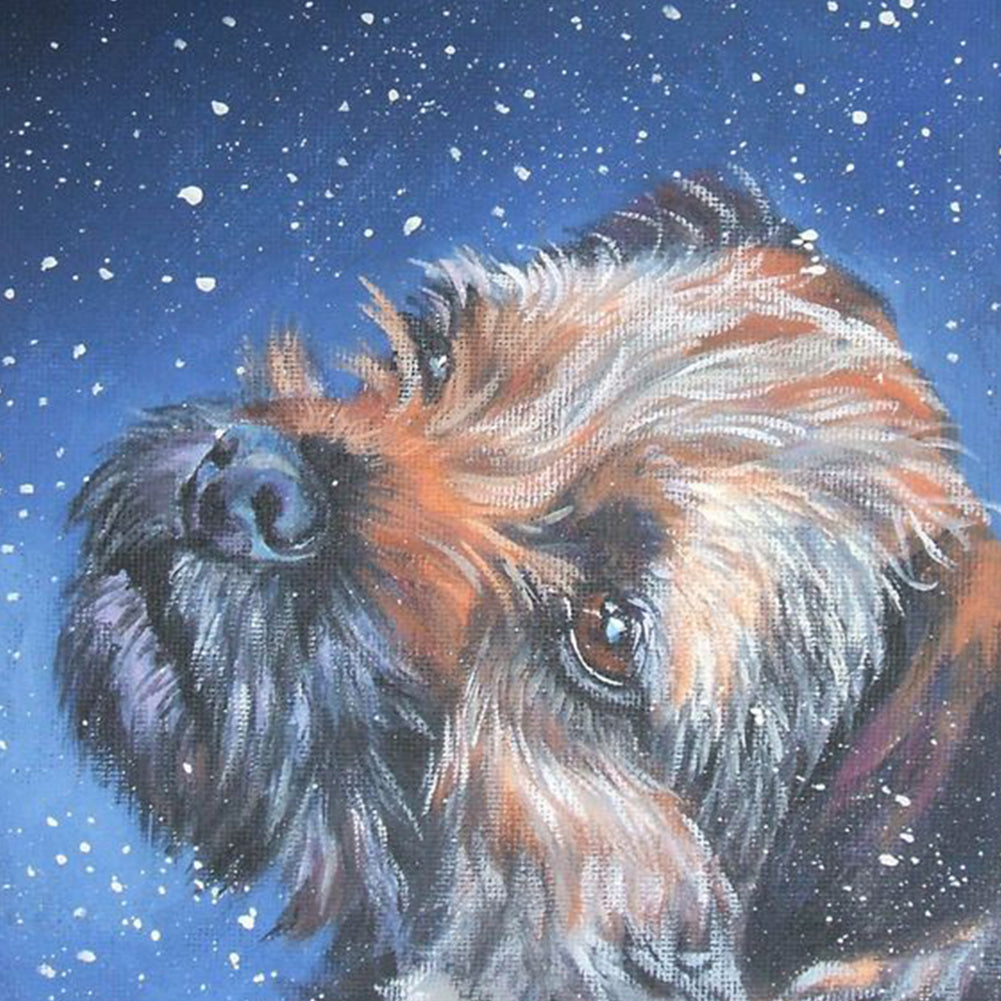 Puppy - Full Round Drill Diamond Painting 30*30CM