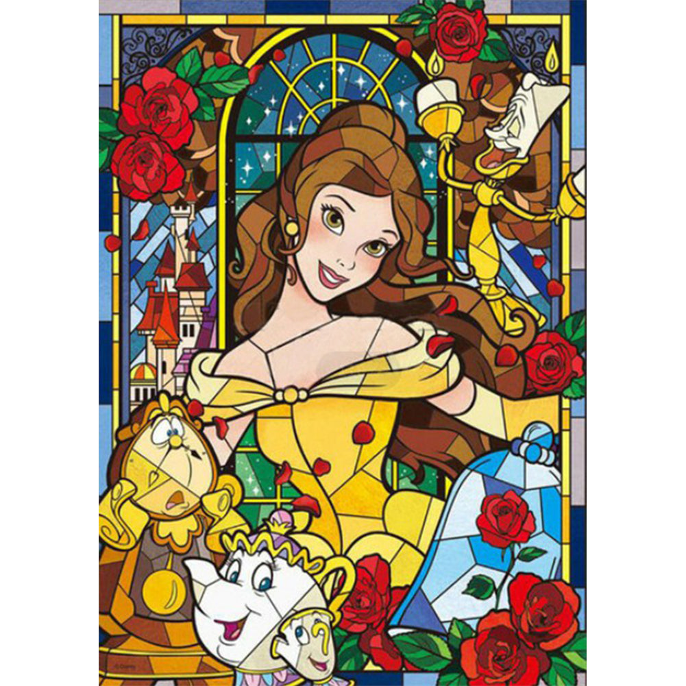 Princess Belle 30*40CM(Canvas) Full Round Drill Diamond Painting