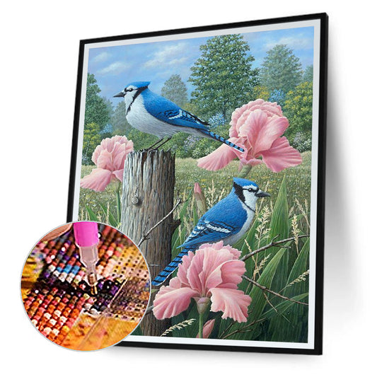 Bluebird - Full Round Drill Diamond Painting 40*50CM