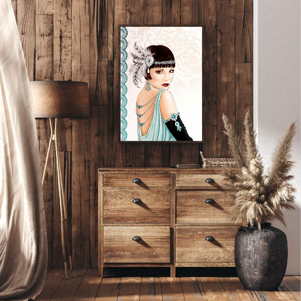 Noble Woman - Full Round Drill Diamond Painting 40*50CM
