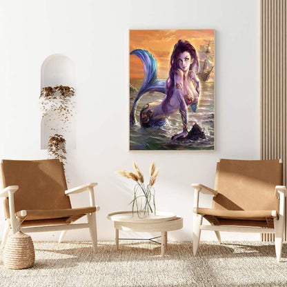 Mermaid 40*50CM(Canvas) Full Round Drill Diamond Painting