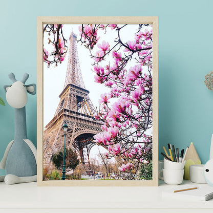 View Of The Eiffel Tower - Full Square Drill Diamond Painting 30*40CM