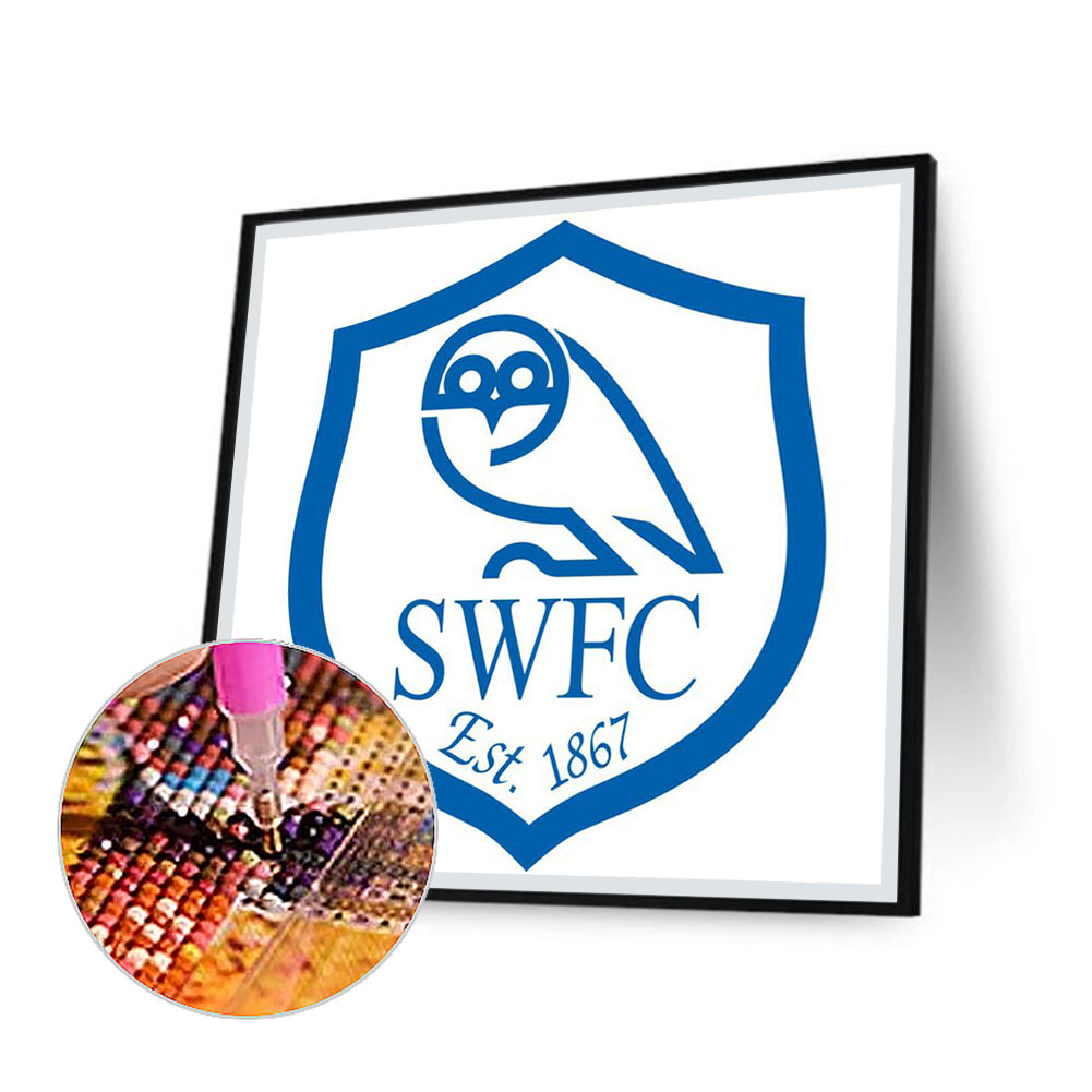 Hillsborough Football Club - Full Round Drill Diamond Painting 30*30CM