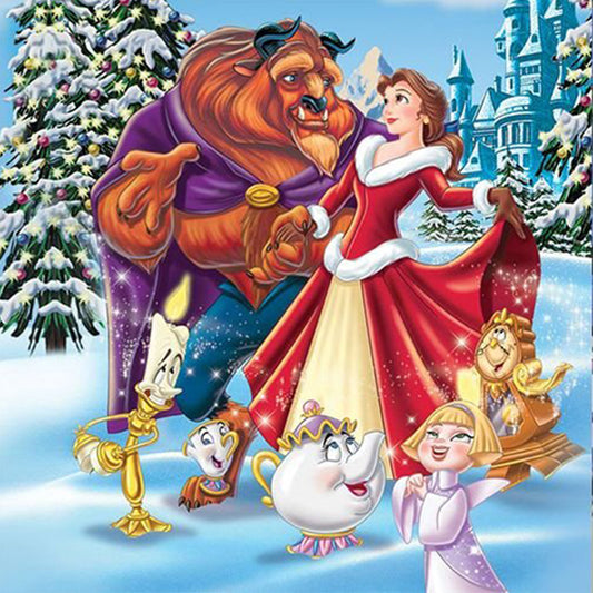 Beauty And The Beast - Full Round Drill Diamond Painting 50*50CM