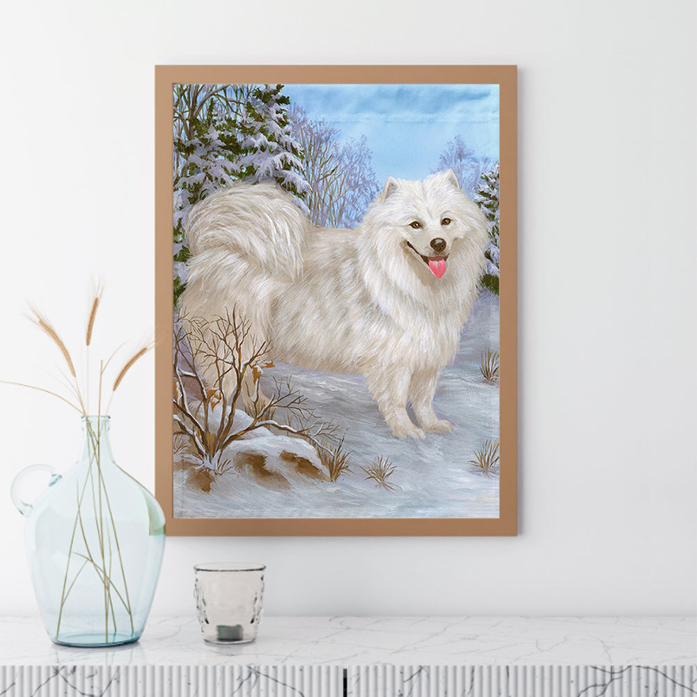 Dog 30*40CM(Canvas) Full Square Drill Diamond Painting