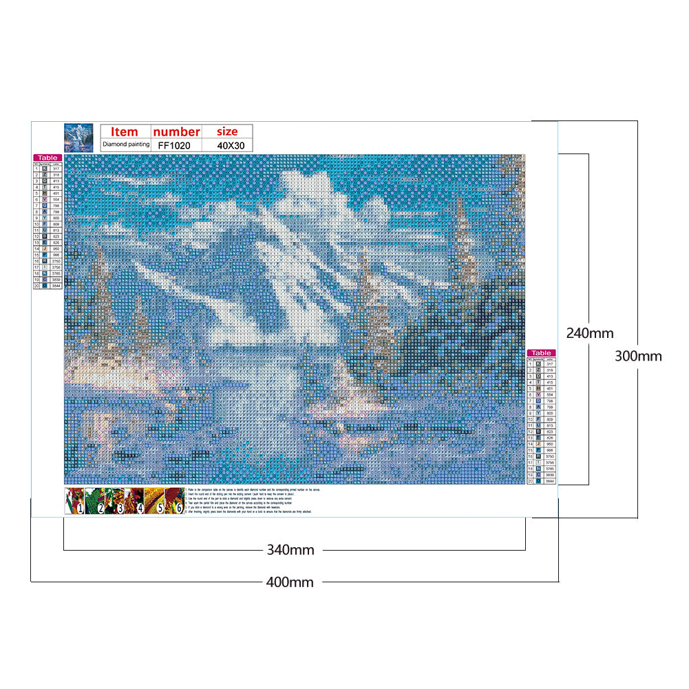 Alpine Creek 40*30CM(Canvas) Full Square Drill Diamond Painting