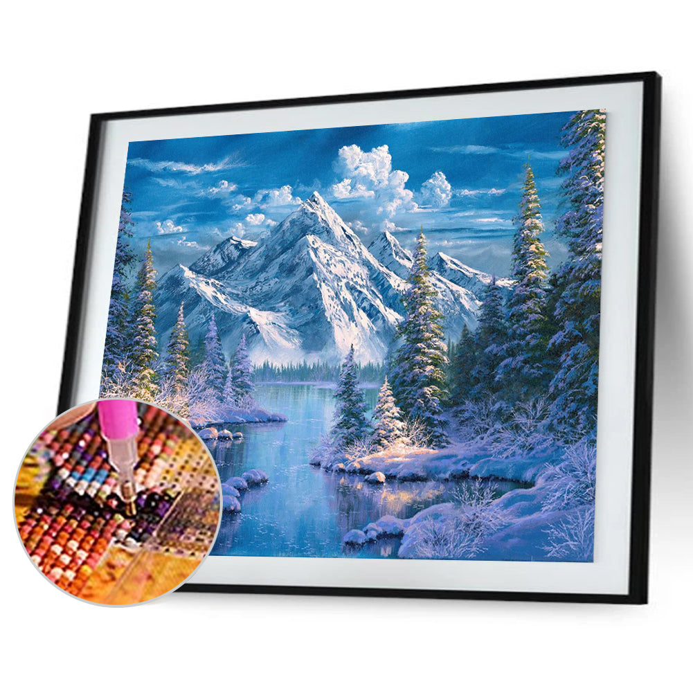 Alpine Creek - Full Square Drill Diamond Painting 40*30CM