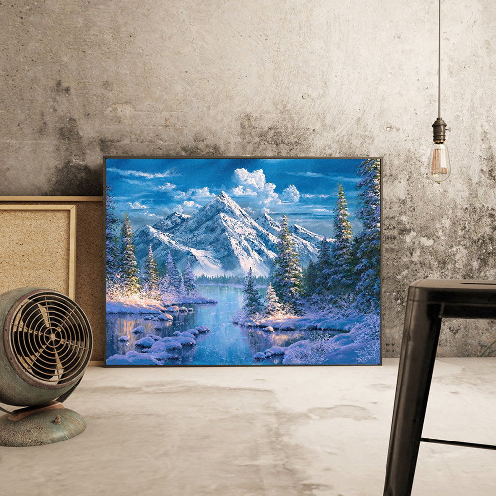 Alpine Creek 40*30CM(Canvas) Full Square Drill Diamond Painting