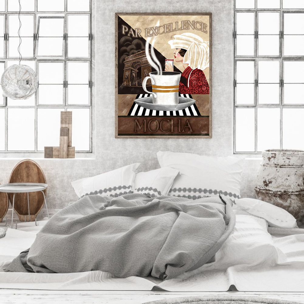 Lady Afternoon Tea - Full Round Drill Diamond Painting 30*40CM