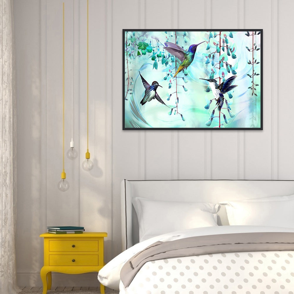 Hummingbird - Full Round Drill Diamond Painting 50*40CM