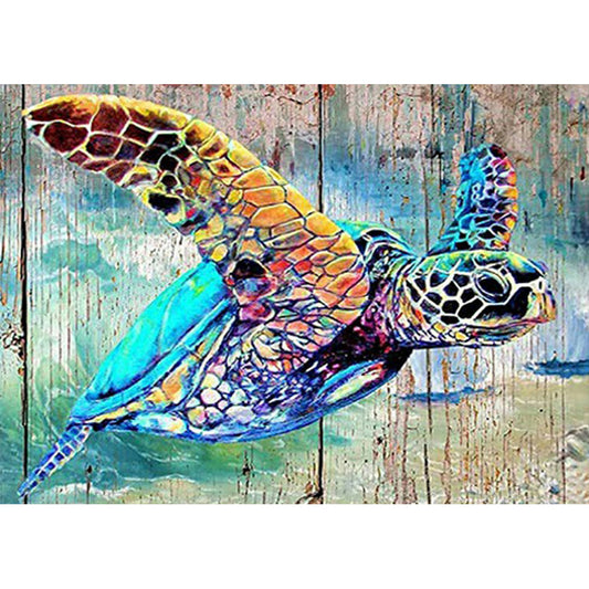 Sea ??Turtle 50*40CM(Canvas) Full Round Drill Diamond Painting