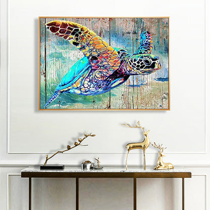 Sea ??Turtle 50*40CM(Canvas) Full Round Drill Diamond Painting