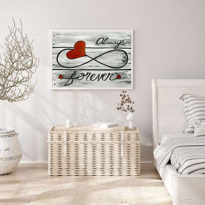 Love Woodblock Painting 50*40CM(Canvas) Full Round Drill Diamond Painting
