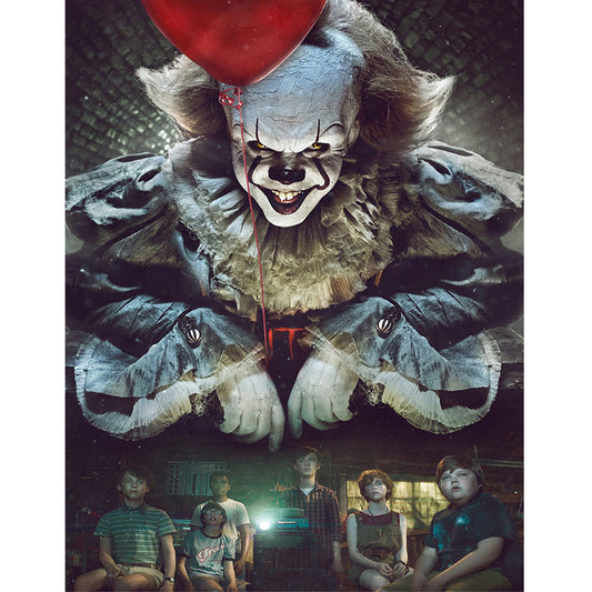 Clown Back 40*50CM(Canvas) Full Round Drill Diamond Painting