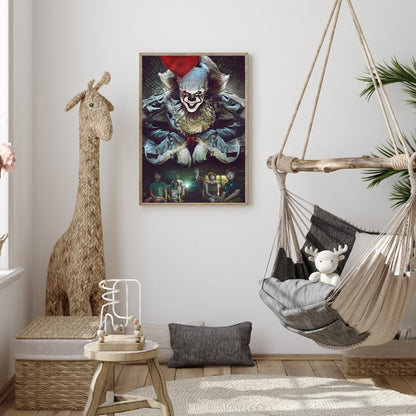 Clown Back - Full Round Drill Diamond Painting 40*50CM